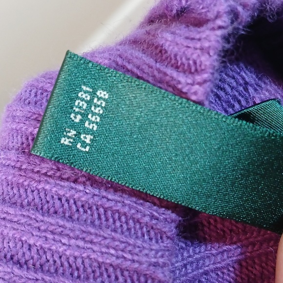 Lauren Ralph Lauren Women's Purple turtleneck sweater size Medium - Picture 6 of 7